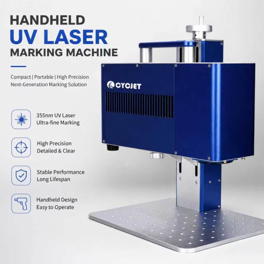 CYCJET Handheld and desktop 2-in-1 UV laser marking machine