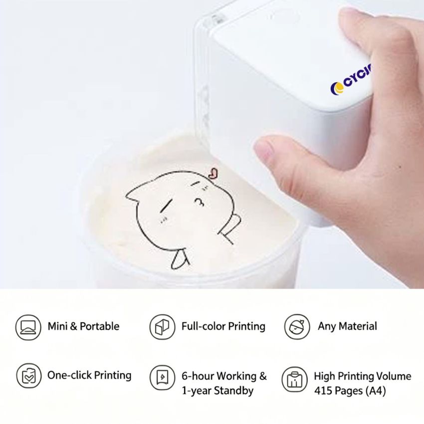 CYCJET Handheld printer Compact food printer