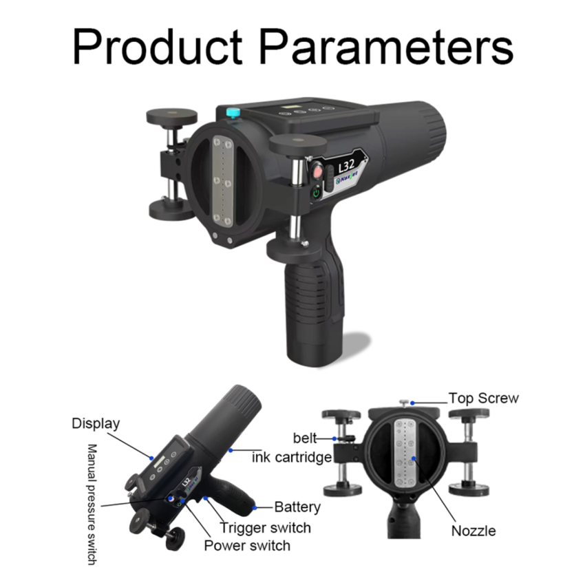 H32 Portable Handheld Inkjet Printer - High-Precision Industrial Coding