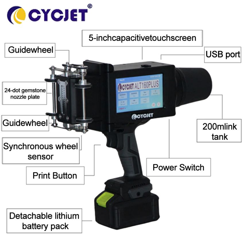 ALT160plusDOD inkjet printer large character carton packaging date inkjet printer