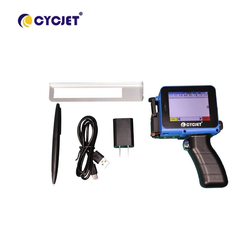 Handheld inkjet printer for eggs